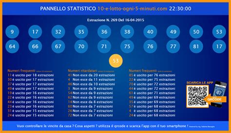 previsioni 10 e lotto ogni 5 minuti